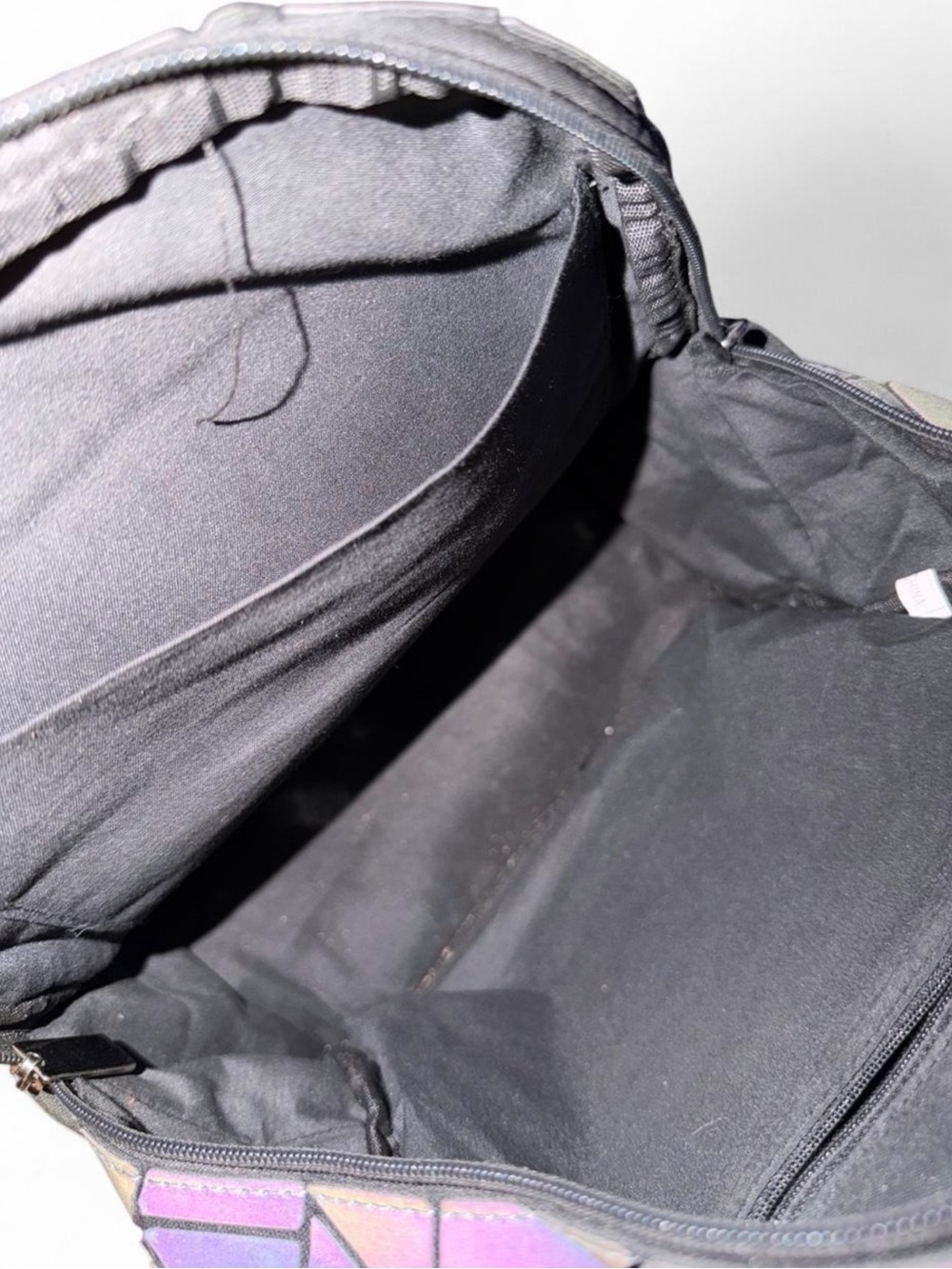 Reflective Geometric Backpack + Matching Wallet - Picture 5 of 5
